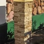 Блок столба забора 20х20см
