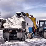 Вывоз мусора снега самосвалами