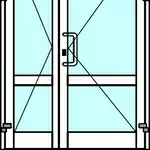 Алюминиевые двери из профиля Алютех серии ALT С48