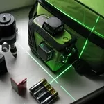 Лазерный  нивелир , уровень Fukuda 3D GREEN PRO 3-360 зеленые лучи