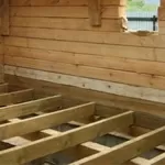 Монтаж деревянного пола с утеплением