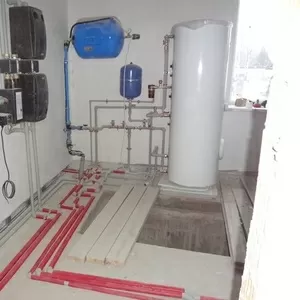 Монтаж отопления,  водоснабжения и канализации.