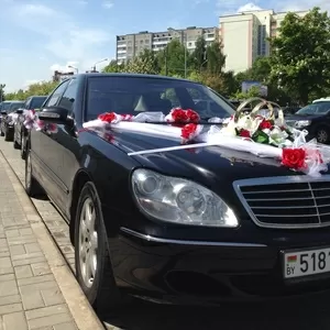 Аренда,  прокат авто mersedes w220 s500 на свадьбу