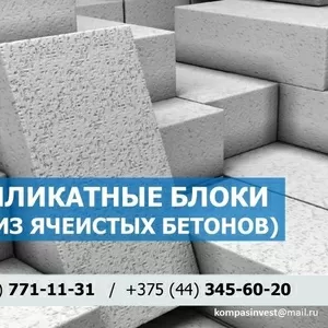 Газосиликатные блоки. Низкие цены. В Минске и области