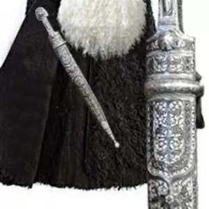 бурка , папаха,  бутафорское оружие, казаки  -  маскарадные костюмы