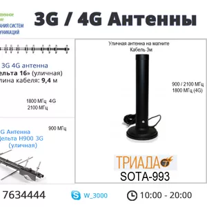Антенна 3G 4G Дельта Триада Антэкс MIMO