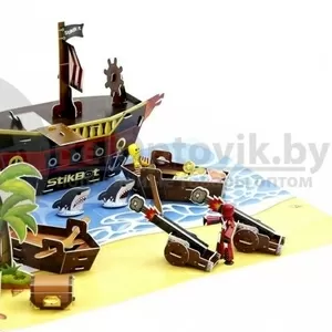 Анимационная студия Пиратский корабль StikBot Movie Set Pirate Scene