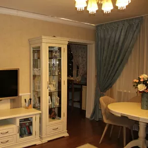 Трехкомнатная квартира с евроремонтом и мебелью