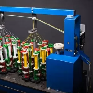 Оплеточная машина для оплетки кабеля,  изготовления шнуров,  канатов