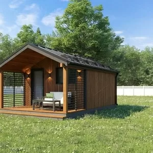 Каркасный дачный дом 6х6 м