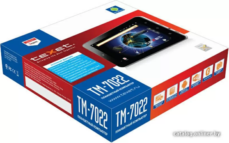 Планшет Texet TM-7022,  новый,  Можно в кредит. 2