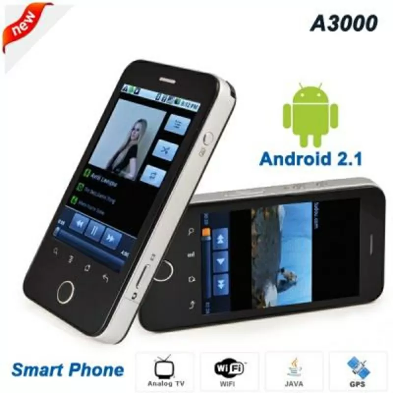 HTC A3000 2 sim (2cим) Android 2, 2 A-GPS. Бесплатная доставка по Минск 2