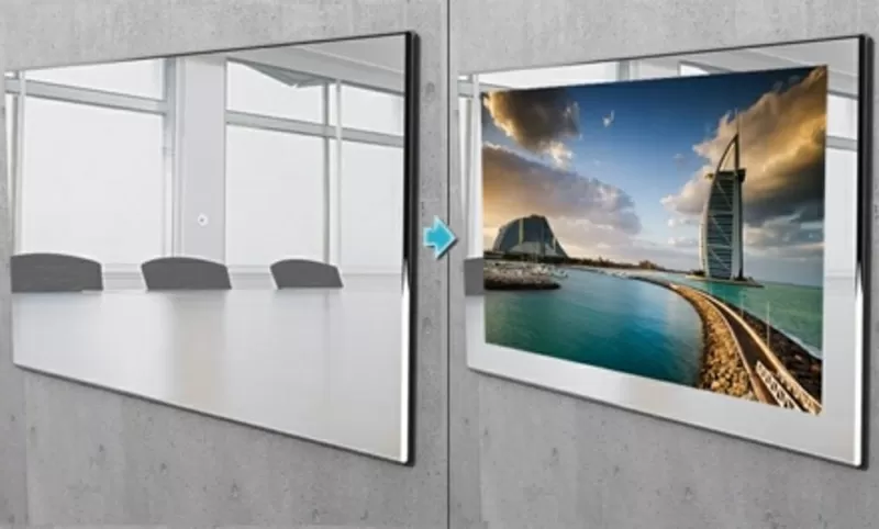 Телевизор в зеркале, видео окна и потолки