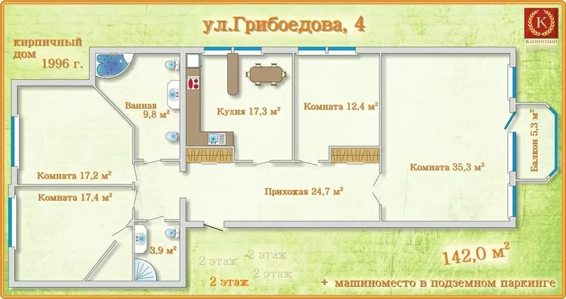 Почему квартира в кирпичном доме №4 по улице Грибоедова самая лучшая? 17