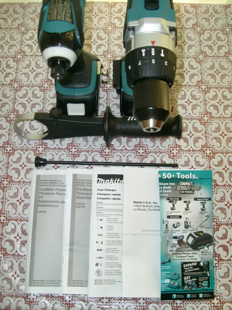 Шуруповерт и гайковерт набор Makita LXT 218 2