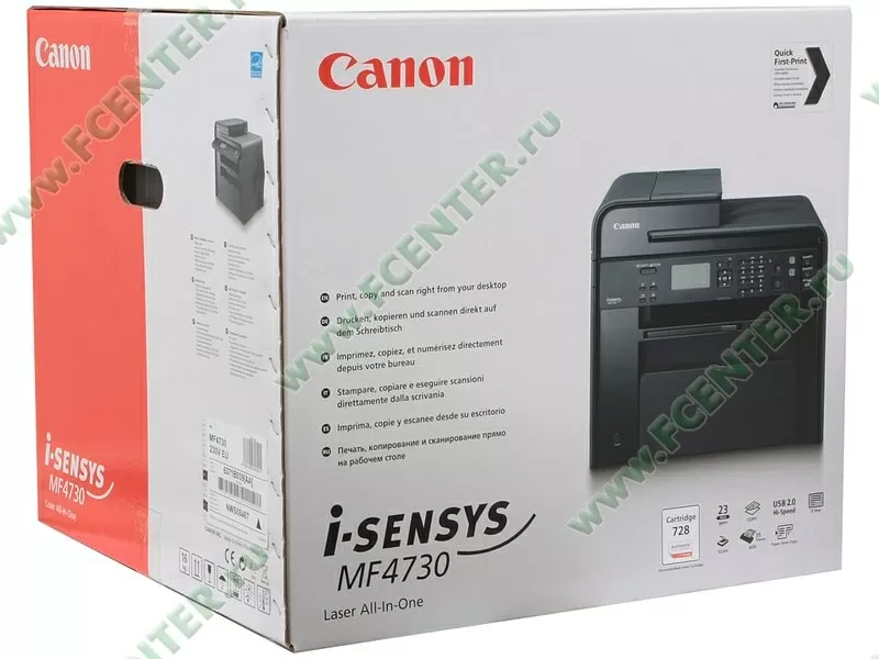 МФУ (принтер+сканер+копир) CANON I-SENSYS MF4730 3