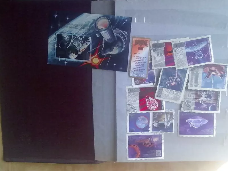 коллекция марок про космос 350 шт.