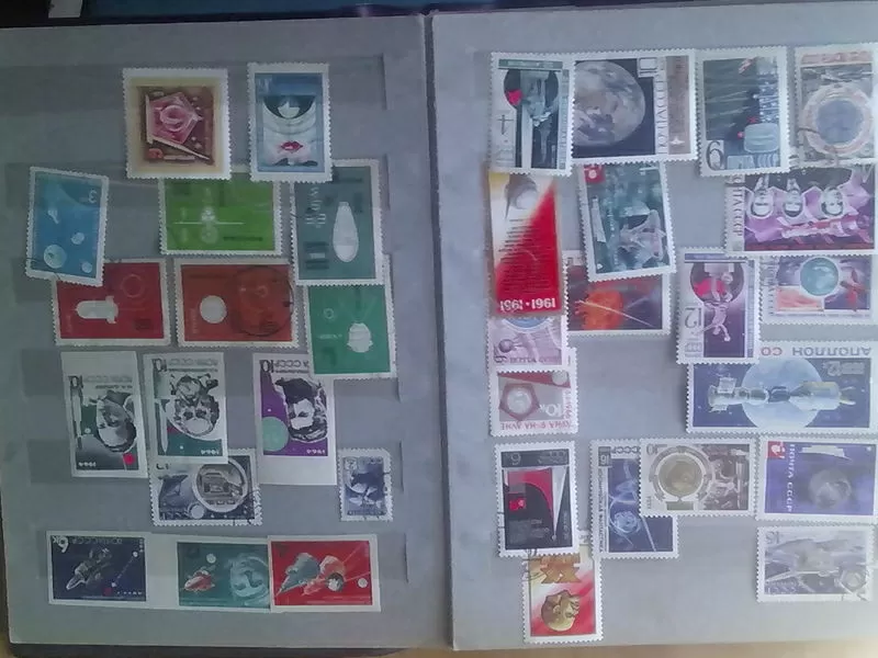 коллекция марок про космос 350 шт. 2