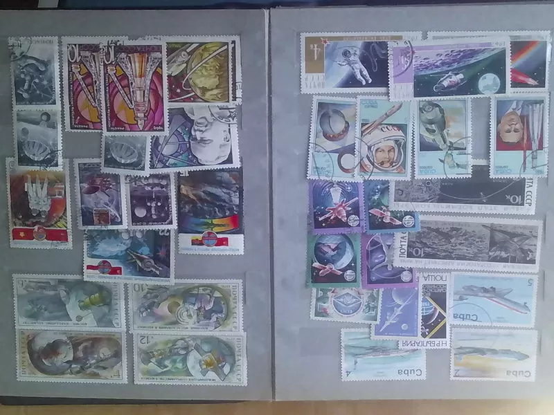 коллекция марок про космос 350 шт. 4