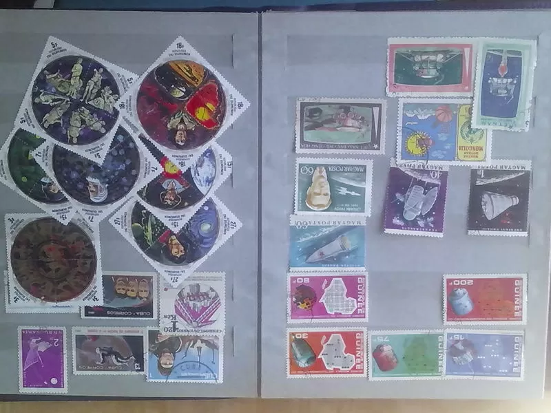 коллекция марок про космос 350 шт. 5