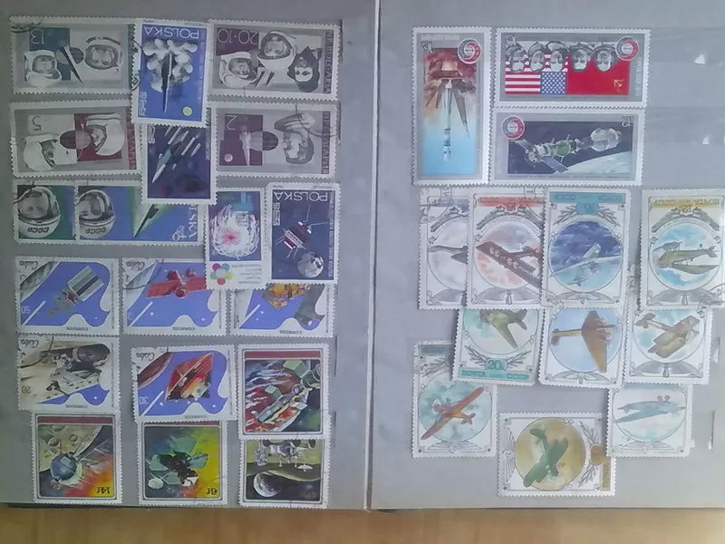 коллекция марок про космос 350 шт. 10