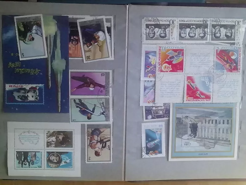 коллекция марок про космос 350 шт. 11