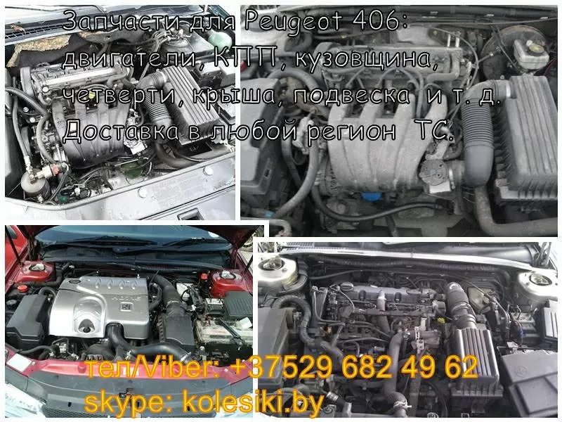 Запчасти Peugeot (Пежо) 406 двигатель,  кузовщина,  подвеска,  крыша, четв 2