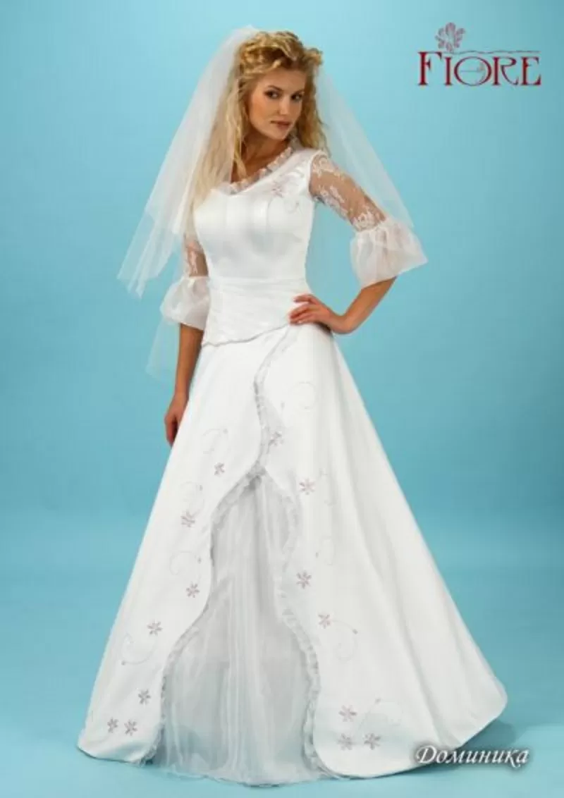свадебные платья невесте и костюм, фрак жениху 64