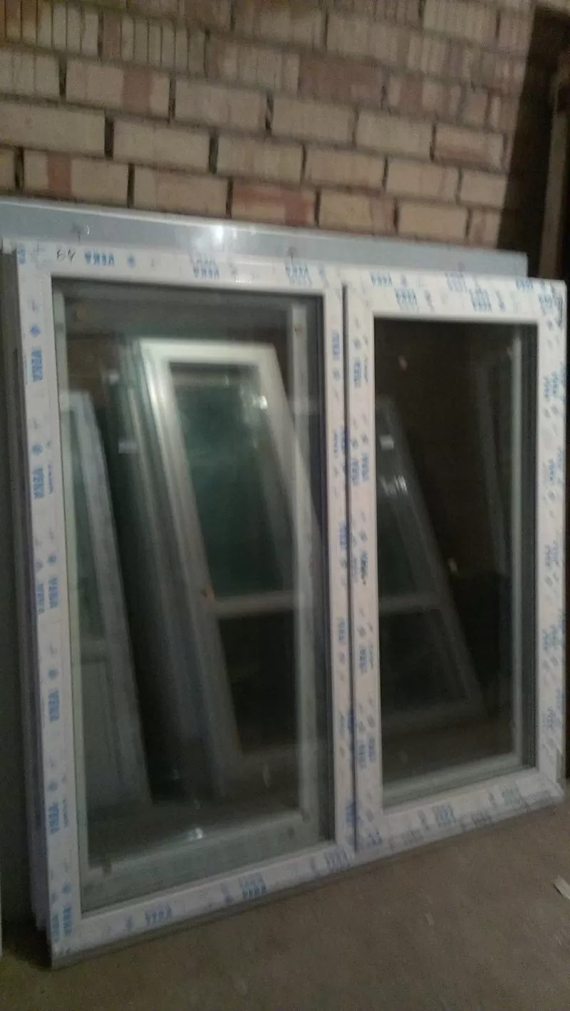 Окна из ПВХ профиля,  размер по коробке 1460 х 1460 мм не дорого 4