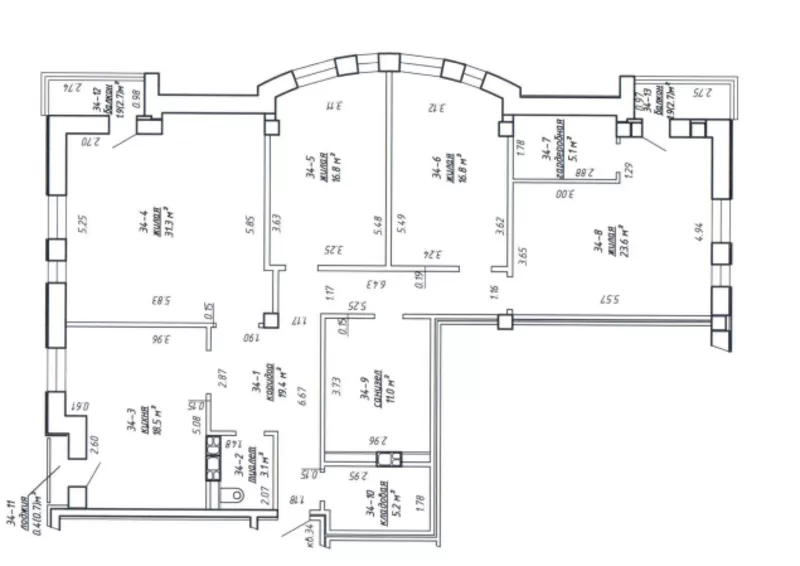 Продажа 4-к. квартиры с машино-местом в центре Минска: ул. Смолячкова,  3