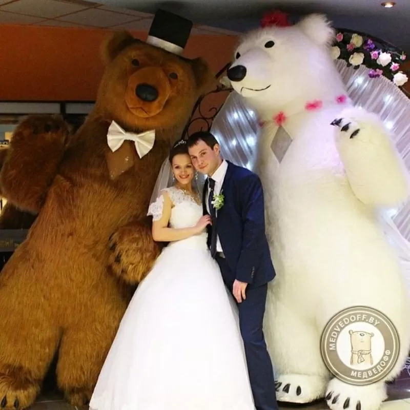 Большие Медведи Панда на свадьбу день рождения юбилей корпоратив