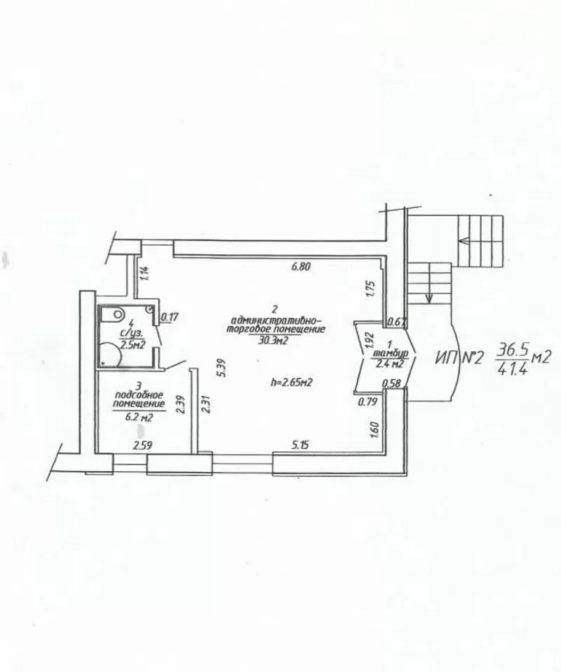 Продается помещение в Заводском районе, Партизанский проспект , 42 м.кв 4