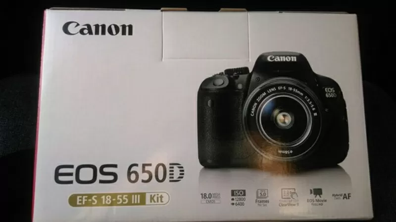 Фотоаппарат Canon EOS 650D Kit 18-55mm III новый