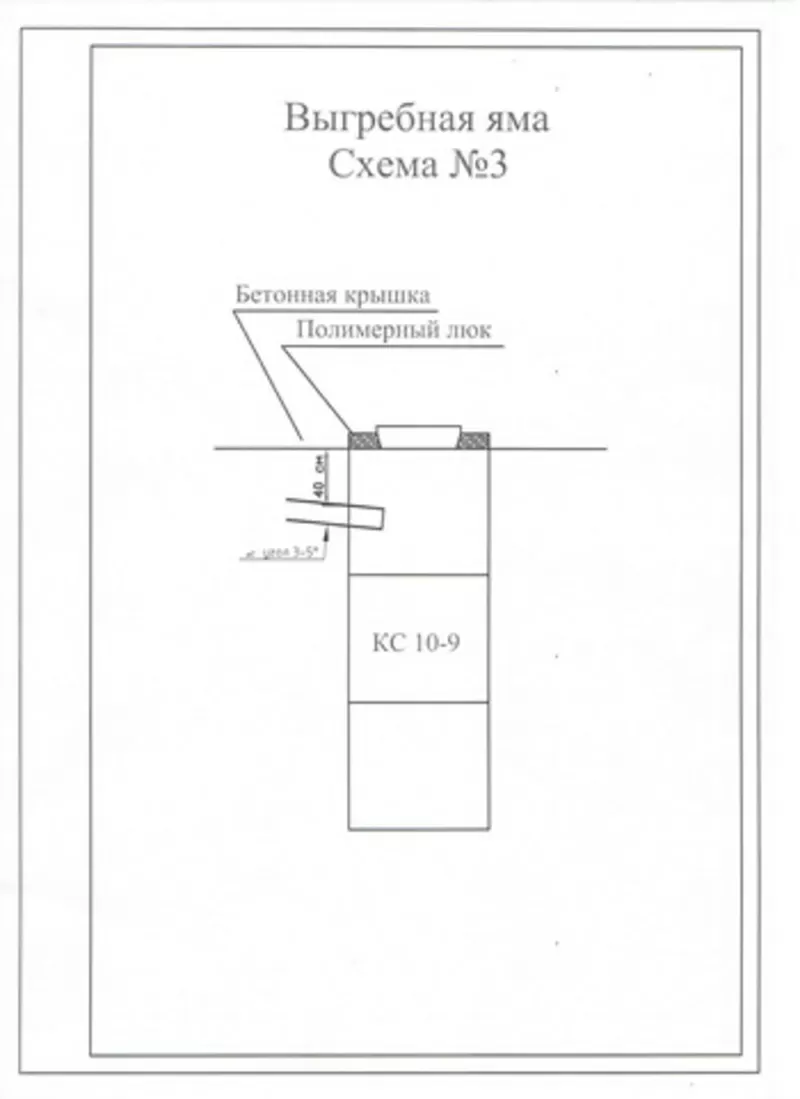 Выгребная яма схема