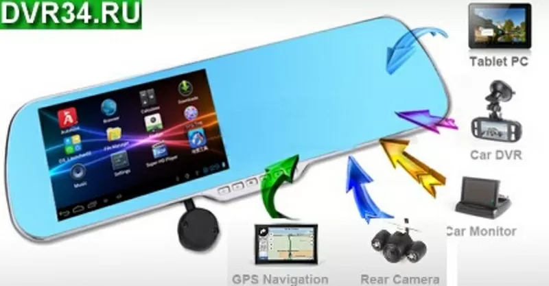 Автомобильное мультизеркало Android 4.2 2