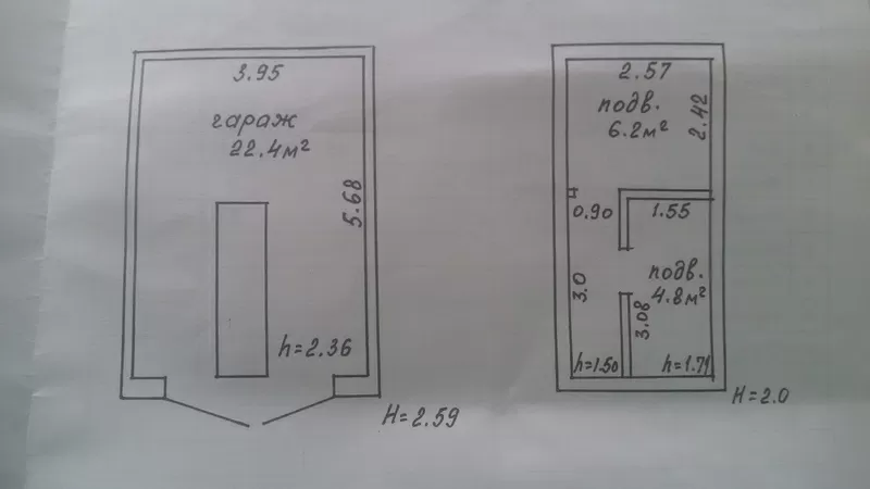 Гараж,  П. Глебки 15,  33, 4кв.м