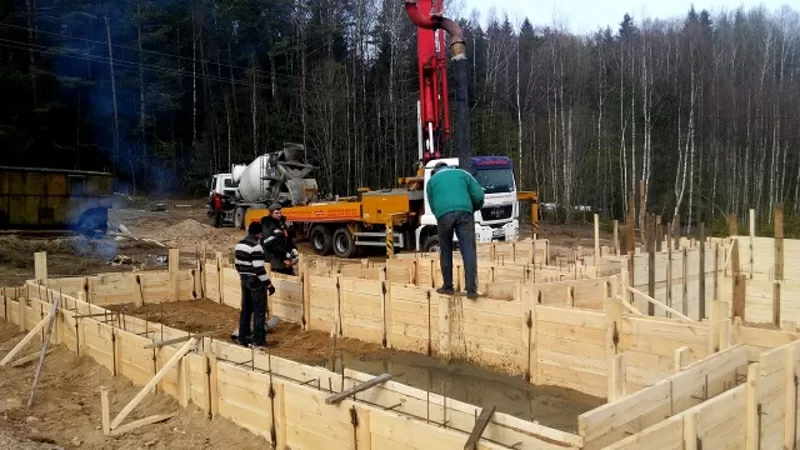 Заливка фундамента в Ратомке. Монолитный,  свайный ленточный 3