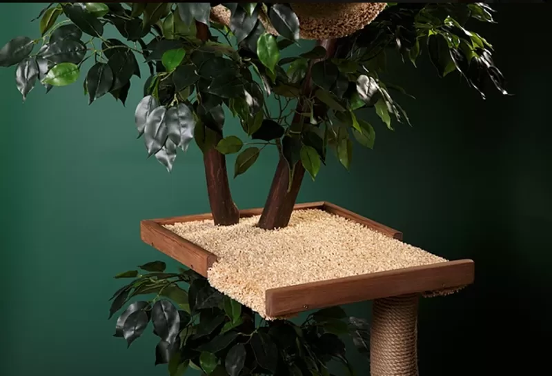Домик для кошек из дерева 6