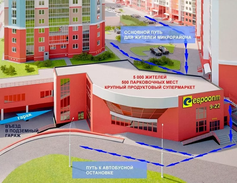 Сдам торговые помещения ул. Богдановича 134, от 100метров м2. 4