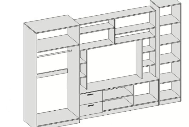 Стенка-горка в гостиную Флора (270см) 3