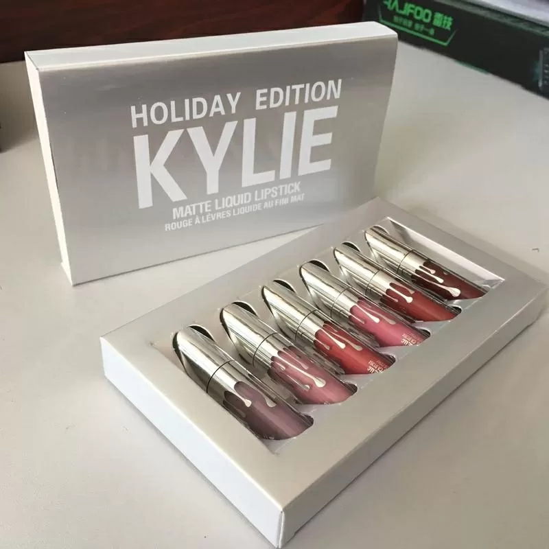 Набор жидких помад Kylie holiday edition 6 шт 2