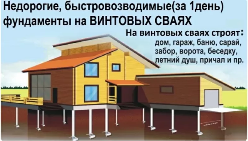 Установка Свайно-Винтового Фундамента под ключ по всей РБ