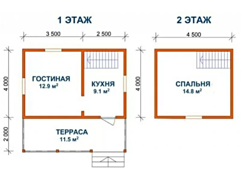 Дом сруб из бруса Витольд 6х6 установка-доставка 2