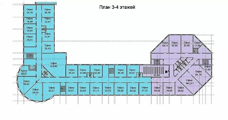 Продажа офисов ул.Некрасова от 17 до 3000 м2 5