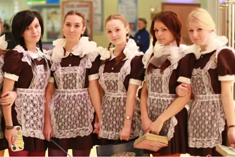 платье и передник советской школьницы -прокат пошив продажа 3