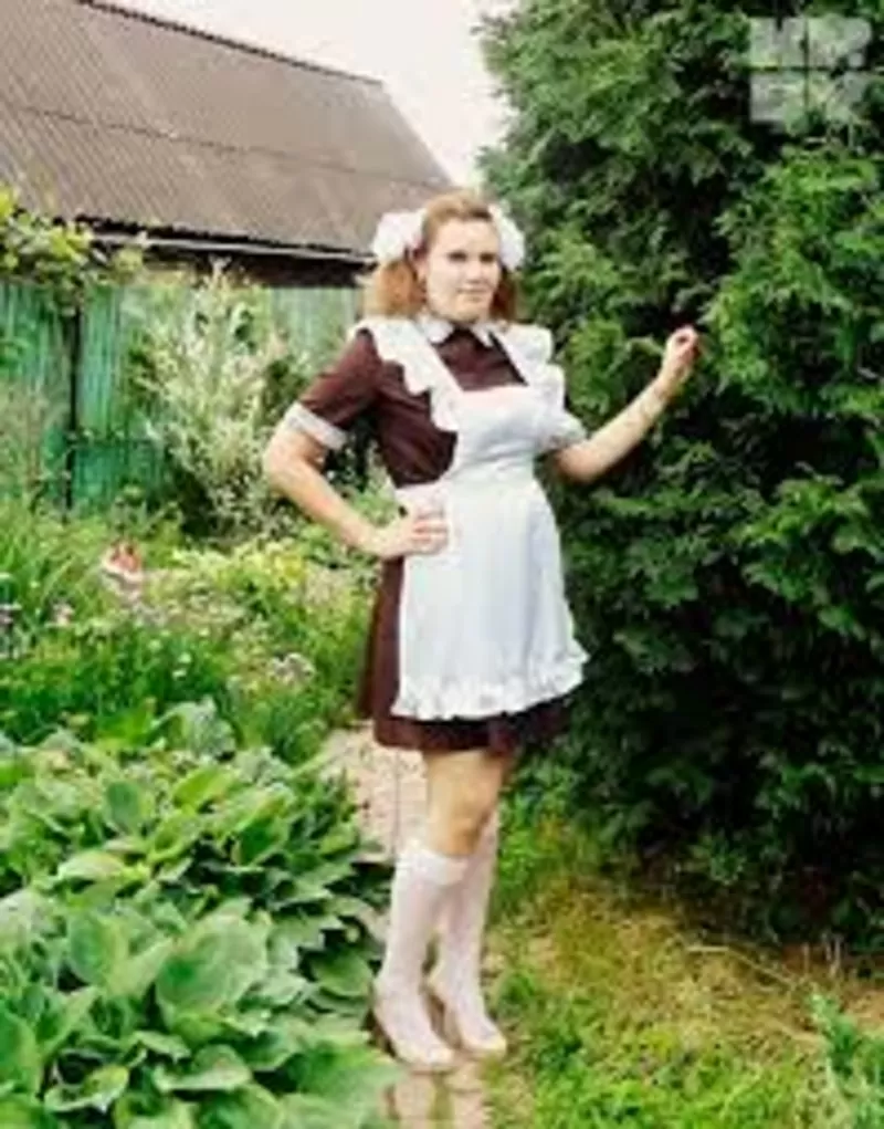 платье и передник советской школьницы -прокат пошив продажа 2