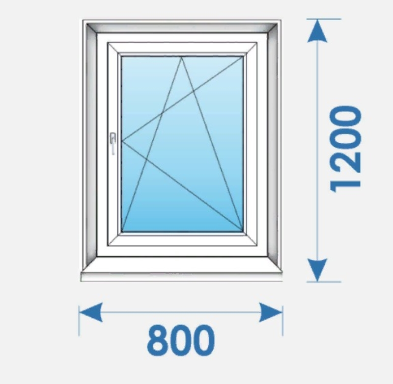 Окна минск. Размер стекла в оконной раме ПВХ 1100 на 500 Rehau.