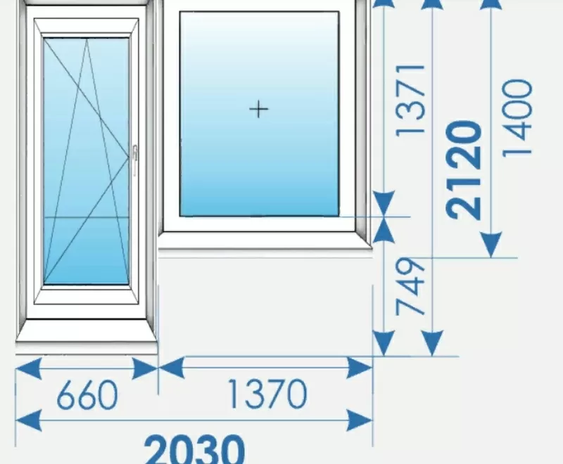 Балконные группы 2030 х2120 Пвх профиль Rehau-8