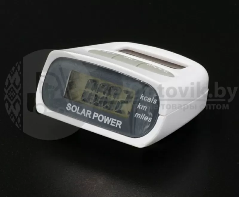 Шагомер электронный на солнечной батарее Solar Pedometer 2