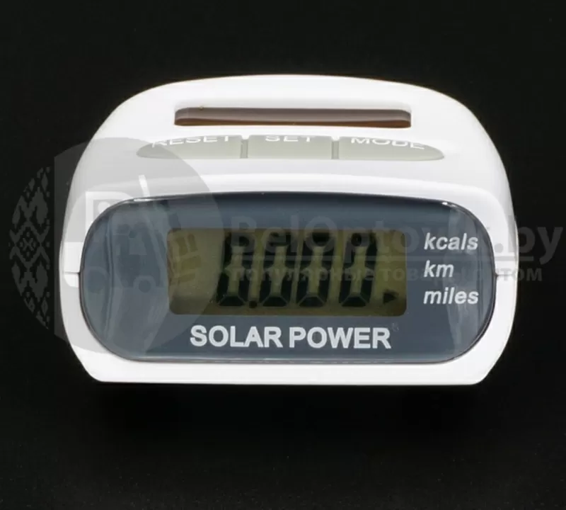 Шагомер электронный на солнечной батарее Solar Pedometer 3